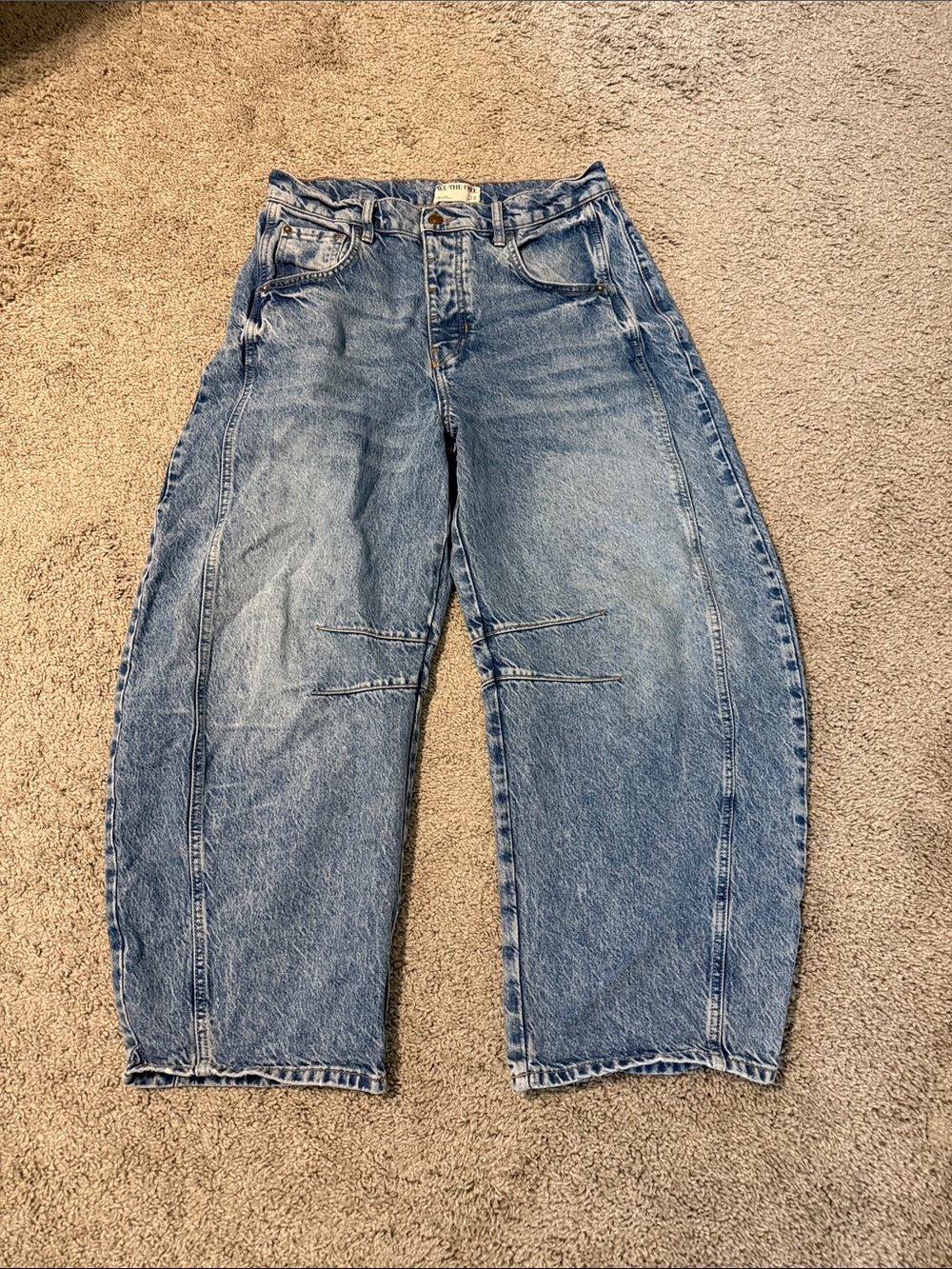 We The Free Faded Barrel Jeans